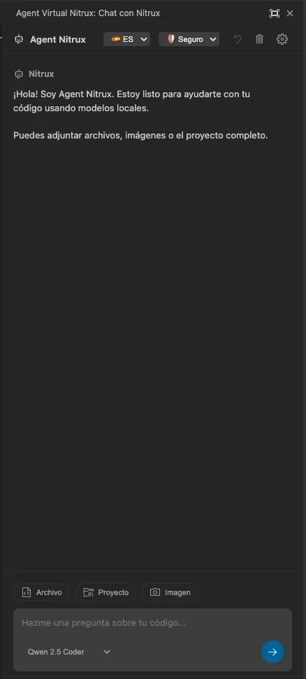 Nitrux Agent - VS Code AI Assistant